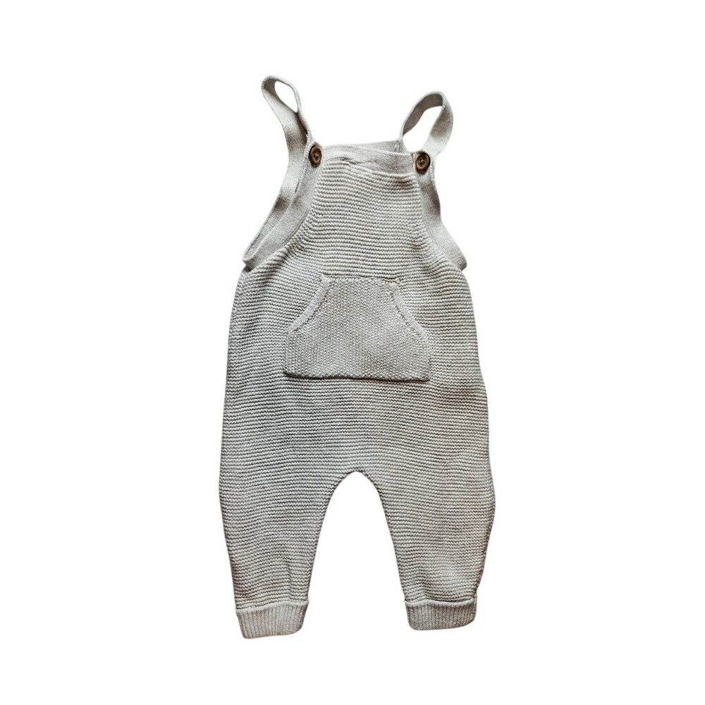 Little Planet by Carters Organic Cotton Knit Overalls Oatmeal  3M 1P697510